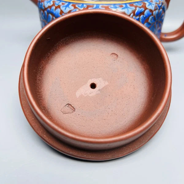 Yixing Zisha Teapot Fashion Decorative Purple Tea Strainer Enameled Enamel