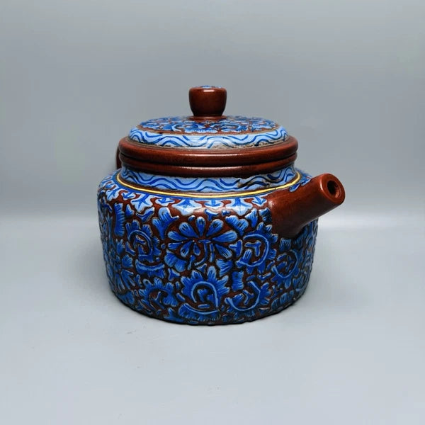 Yixing Zisha Teapot Fashion Decorative Purple Tea Strainer Enameled Enamel