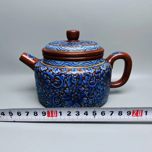 Yixing Zisha Teapot Fashion Decorative Purple Tea Strainer Enameled Enamel